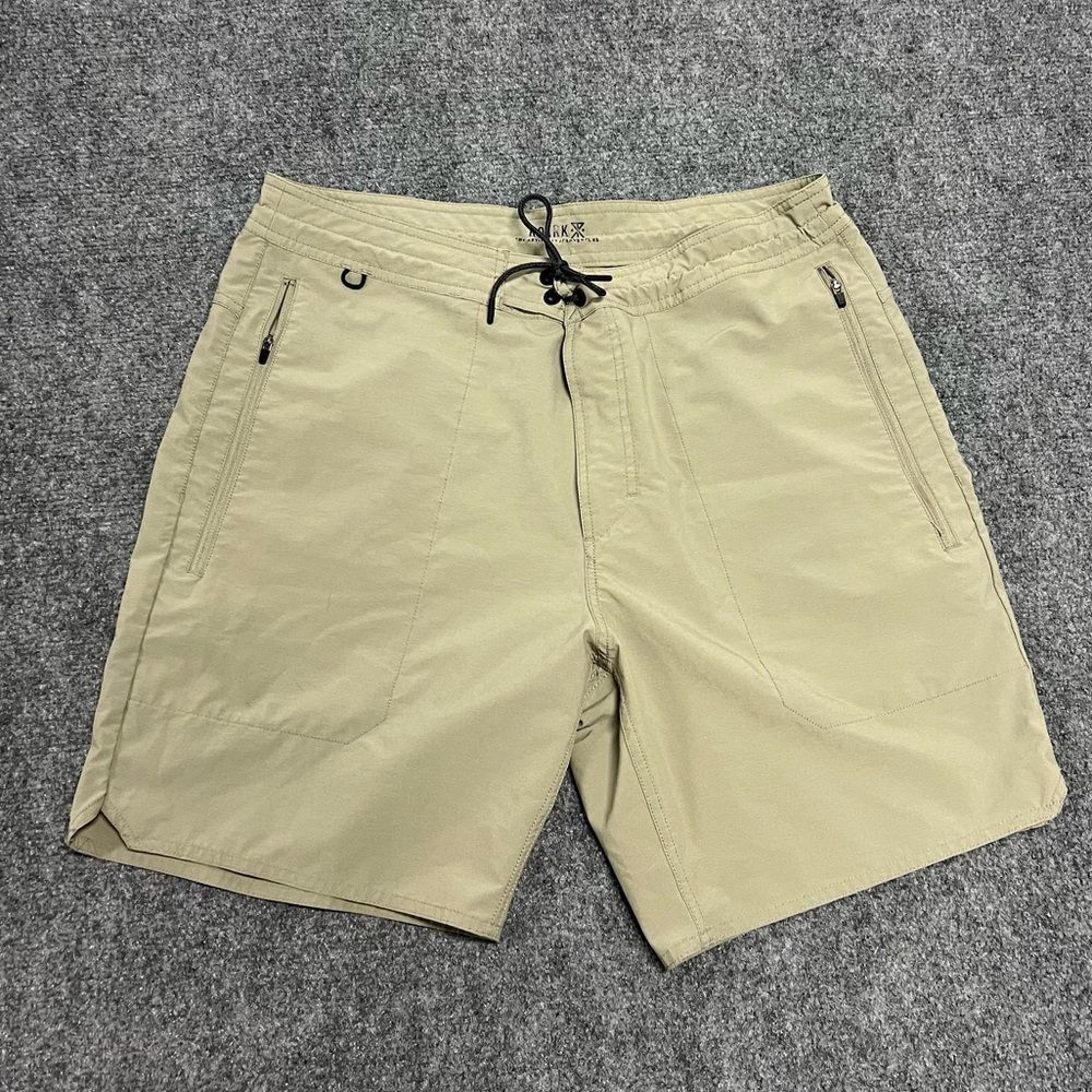 Men's Hybrid Shorts in Khaki - Performance Drawstring